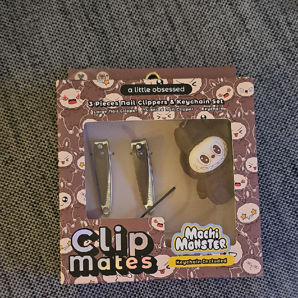 Machi Monster Nail Clippers and Keychain Set